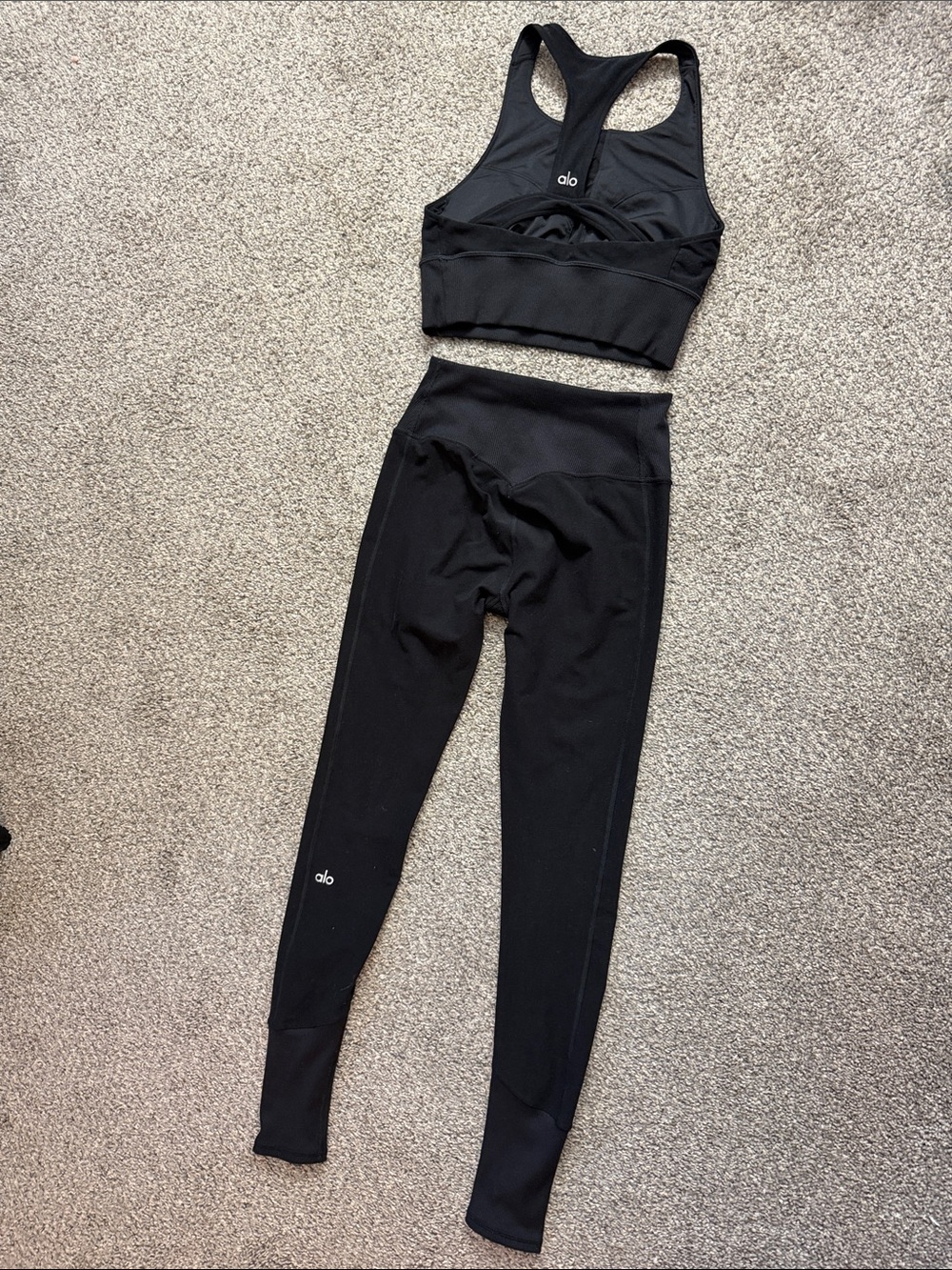ALO high-waist Alosoft mount leggings and top